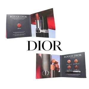 💄 DIOR Rouge Dior Lipstick Sample Card Set | Luxury Beauty Samples | Authentic